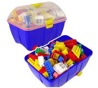 Blocchi colorati nella valigetta per bambini