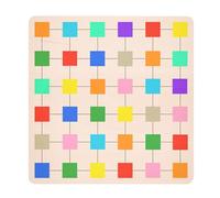 Blocchi colorati | Puzzle in legno per promuovere le capacità motorie e il pensiero logico | Puzzle colorato in legno, per bambini dai 3 anni in su, per compleanni ed esterni