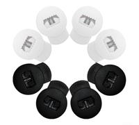 Blocchi Corda Plastica per Guanti Blocchi Corda Plastica per | Tecnologia spring-lock, presa salda, niente nodi, regolabile, baseball softball(4 black + 4 white)