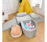 Blocchi da arrampicata in schiuma per bambini Set morbido per interni del bambino Copertura in velluto e Memory Foam ad alta densità Blocchi da arrampicata per bambini per