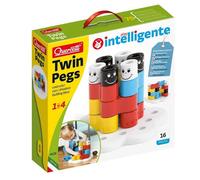 Blocchi da Costruire Quercetti 4026 Twin Pegs Gioco Costruzioni Per Bambini