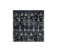 Blocchi da costruzione giocattolo 3 modelli SWAT 18 persone compatibili Cobi Cada