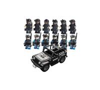 Blocchi da costruzione giocattolo per 12 persone + Humvee per bambini compatibile con Cobi Cada