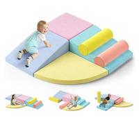 Blocchi da costruzione in schiuma per bambini, mattoncini morbidi per arrampicata, grandi capacità motorie, giocattoli montessori, custodia lavabile per divertimento indoor, Baby Soft Playset