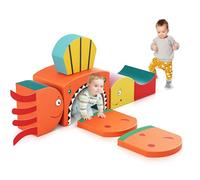 Blocchi da costruzione in schiuma per bambini, mattoncini morbidi per arrampicata, grandi capacità motorie, giocattoli montessori, custodia lavabile per divertimento indoor, Baby Soft Playset (JM