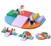 Blocchi da costruzione in schiuma per bambini, mattoncini morbidi per arrampicata, grandi capacità motorie, giocattoli montessori, custodia lavabile per divertimento indoor, Baby Soft Playset (JM-HXT