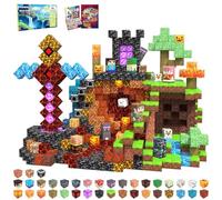 Blocchi da costruzione magnetici, 150 pezzi STEM giocattoli a partire dai 3 anni, giocattolo magnetico Montessori, set da costruzione con piastrelle, giocattolo educativo creativo, regalo per ragazzi