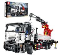 Blocchi da costruzione per camion gru telecomandati, Gru giocattolo telecomandata, Braccio robotico che può essere ruotato e sollevato, 22011 Regalo per ragazzi e ragazze dai 14 anni in su, 2178Pcs