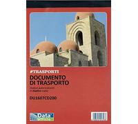 Blocchi DDT Data Ufficio Documenti di trasporto 2 copie Bianco rigato perforato 14,8 x 21,5 cm carta