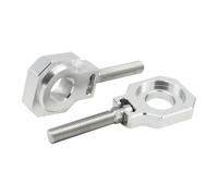 Blocchi di adeguamento della catena di assi posteriori CNC 20mm Compatibile con SX SXF XC XCW XCW XCW EXC EXCF TC TX Modelli e biciclette Dirt simili(Silver)