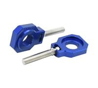 Blocchi di adeguamento della catena di assi posteriori CNC 20mm Compatibile con SX SXF XC XCW XCW XCW EXC EXCF TC TX Modelli e biciclette Dirt simili(Blue)