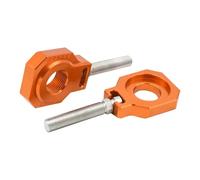 Blocchi di adeguamento della catena di assi posteriori CNC 20mm Compatibile con SX SXF XC XCW XCW XCW EXC EXCF TC TX Modelli e biciclette Dirt simili(Orange)