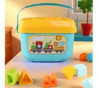 Blocchi di apprendimento per la classificazione delle forme per neonati, giocattoli per bambini piccoli e giocattoli da giardino, blocchi ABC e forme, gioco di classificazione delle forme, giocattoli