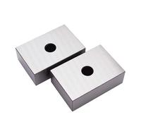 Blocchi di calibrazione, 1 Foro 1-2-3 "blocco Calibro 2 Pezzi/set 25-50-75 Mm Blocchi Di Acciaio Temprato 0,005" Utensile Da Macchinista Abbinato Di Precisione(1Holes 1-2-3IN)