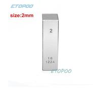 Blocchi di calibrazione, 1mm 2mm 3mm 4mm 5mm 6mm 7mm 8mm 9mm 10mm Precisione Blocco Di Acciaio Calibro Parallelo Spille Calibro Blocco Di Misura Strumenti Tornio(2mm block gauge)