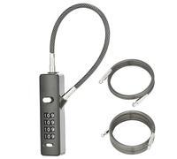 Blocchi di cavo con combinazione combinata anti-lotono blocco cavo robusto in lega di zinco in lega di zinco resettabile Password a 4 cifre Padlock per blocco bici scooter per bici