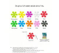 Blocchi di costruzione a forma di fiore di prugno che ruotano in 3D - Puzzle di inserimento di fiocchi di neve per divertimento dei bambini - Giocattolo di educazione precoce per la scuola materna per