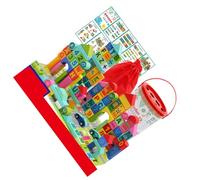 Blocchi di Costruzione in Legno con Alfabeto a Canna Colorata, Set di Stampa di Modelli, Giocattolo Durevole per Blocchi di Legno Educativi per il Riconoscimento della Forma delle Ragazze