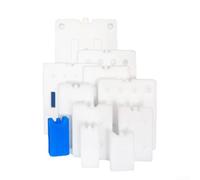 Blocchi di ghiaccio del congelatore dell'HDPE 6-Pack progettazione a prova | Set da 6 pezzi, per profilo sottile per spazi ristretti, materiale HDPE, design riutilizzabile a lunga durata