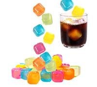 Blocchi di ghiaccio riutilizzabili per bevande stampi congelabili | Blocchi di ghiaccio refrigeranti del whisky di vino per cocktail caffè birra vodka vino barbecue picnic viaggio campeggio