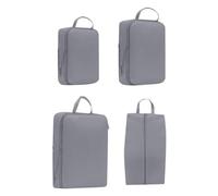 Blocchi di imballaggio per compressione da viaggio, borse organizer per bagagli, 4 pezzi doppia cerniera portaoggetti organizzazione accessori per la scelta per viaggi su strada e crociera all'aperto