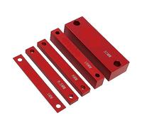 Blocchi di installazione metrici da 15 pezzi, set misuratori altezza, barre precisione in alluminio for router e accessori for seghe banco 1/16 "Lavorazione del legno Buona Stabilità(15pcs Inch)