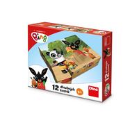 Blocchi di legno BING 12 pz - puzzle 3D con licenza e set da costruzione