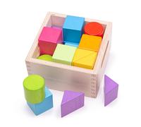 Blocchi di legno colorati per bambini di Bigjigs Toys