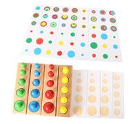 Blocchi di Legno di Puzzle Montessori Matematica di Smistamento Impilabile