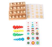 Blocchi di Legno di Puzzle Montessori Matematica di Smistamento Impilabile
