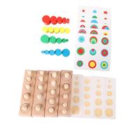 Blocchi di Legno di Puzzle Montessori Matematica di Smistamento Impilabile