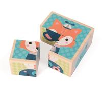 Blocchi di legno JANOD - animali del bosco, 4 blocchi