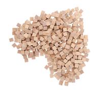 Blocchi di legno naturale da 300 pezzi: cubi di legno da costruzione per