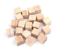 Blocchi di legno quadrati cubi di legno fai da te, artigianato fatto a mano, giocattolo per bambini, decorazione per la casa, non solidi, durevoli, superficie liscia, con venature del legno, sicuri
