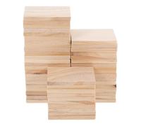 Blocchi di Legno Rettangolari Grezzi 50 Pezzi per Hobby e Fai da Te