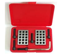 Blocchi di precisione da 23 fori da 25-50-75 mm con viti, set di blocchi di serraggio paralleli, blocco in acciaio da 23 fori, calibro for blocchi da 1-2-3" da 23 fori per macchinisti(25-50-75mm set)