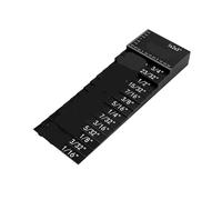 Blocchi di Precisione Set di righelli for altezze da 7 pezzi neri for da tavolo e cuscinetto di misurazione for lavori di falegnameria(Noir)