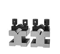 Blocchi di riscontro Coppia di messa a terra con blocco a V con set di morsetti Coppia abbinata di precisione Calibro multiuso preciso a 90° for macchinista(60x60x50 2pcs)