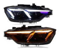 Blocchi fari anteriori auto Per BMW F30 F35 2013-2019 Serie 3 Gruppo Ottico Anteriore A LED Aggiornamento Accessori In Stile 2022(For Original Xenon)