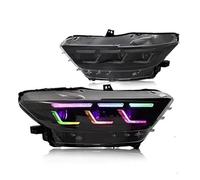 Blocchi Fari Anteriori Auto Per Ford Per Mustang 2015 2016 2017 Lampada Frontale Accessori Per Fari A LED Per Auto(RGB,LHD)