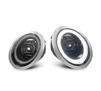 Blocchi Fari Anteriori Auto Per Mini Per R50 2001-2007 Per R52 Per R53 Accessori Di Montaggio Per Fari A LED Modificati 2 Pezzi Luci Per Auto(Chrome)