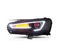 Blocchi Fari Anteriori Auto Per Mitsubishi Per Lancer Per EVO X 2008-2018 DRL Indicatori Di Direzione A Doppio Fascio Lente Led Faro Di Montaggio(WHITE RED)