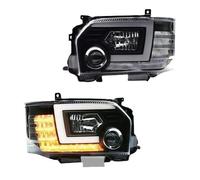 Blocchi Fari Anteriori Auto Per Toyota Per Hiace 2014 2015 2016 2017 2018 Full LED Faro Auto DRL Daytime Running Indicatori Di Direzione(2014-18)