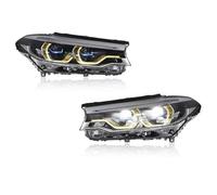 Blocchi fari anteriori Compatibile Con BMW Per 5 G38 G30 2018 2019 2020 DRL Giallo E Bianco DRL Automatico Antinebbia Lampada Indicatore Di Direzione Freno Plug And Play 1 Paio