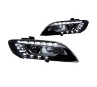 Blocchi fari anteriori Compatibile Con Per Q7 Faro 2006 2007 2008 2009 Fari DRL Indicatore Di Direzione Abbaglianti Lente Proiettore Tear Eye 2 Pezzi