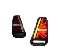 Blocchi Fari Posteriori Auto Per BMW Per Mini Per Cooper R50 R52 R53 2001-2007 2 Pezzi Union Jack Style Fanale Posteriore A LED Con Segnale Di Retromarcia Freno(2PCS Black)