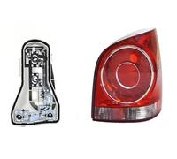 Blocchi Fari Posteriori Auto Per VW Per Polo Per Hatchback 2006 2007 2008 2009 2010 Auto Fanale Posteriore Lampada Di Segnalazione Nebbia Nessuna Lampadina Ottico Posteriore