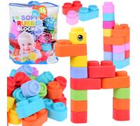 Blocchi in gomma morbida colorata per bambini 36 pezzi