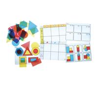 Blocchi Logici Traslucidi con Schede Attività - Set Educativo per il Pensiero Matematico