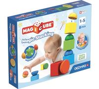 Geomag Magicube Magic Blocks Stacking - Set da 8 Pezzi in Plastica Riciclata al 100%